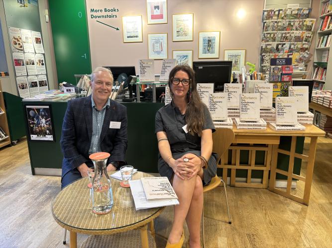 Harvey and Martha at book launch