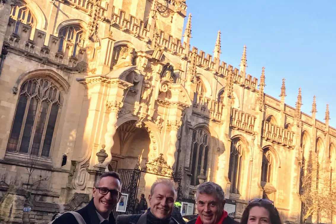Hilton Freund, Harvey Whitehouse, David Dein & Martha Newson